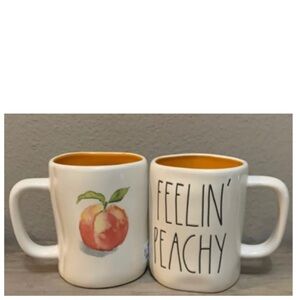 NEW Rae Dunn Feelin’ Peachy Double Sided Mug 🍑